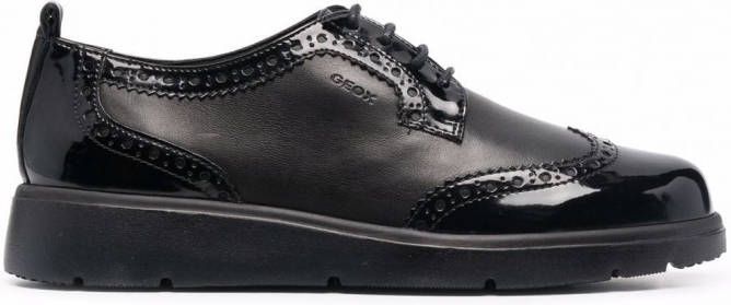Geox Arlara Oxford veterschoenen Zwart