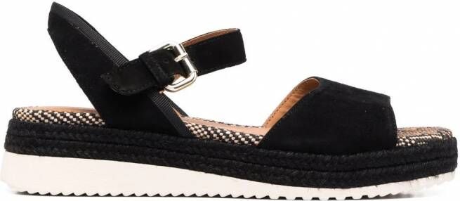 Geox Eolie sandalen met plateauzool Zwart