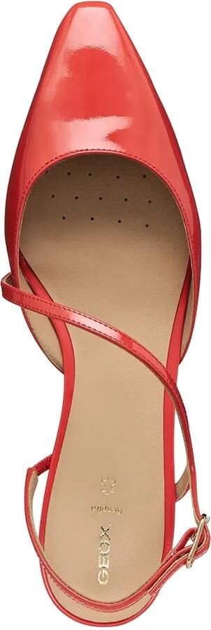Geox 15 Giselda slingback pumps met puntige neus Rood - Foto 4