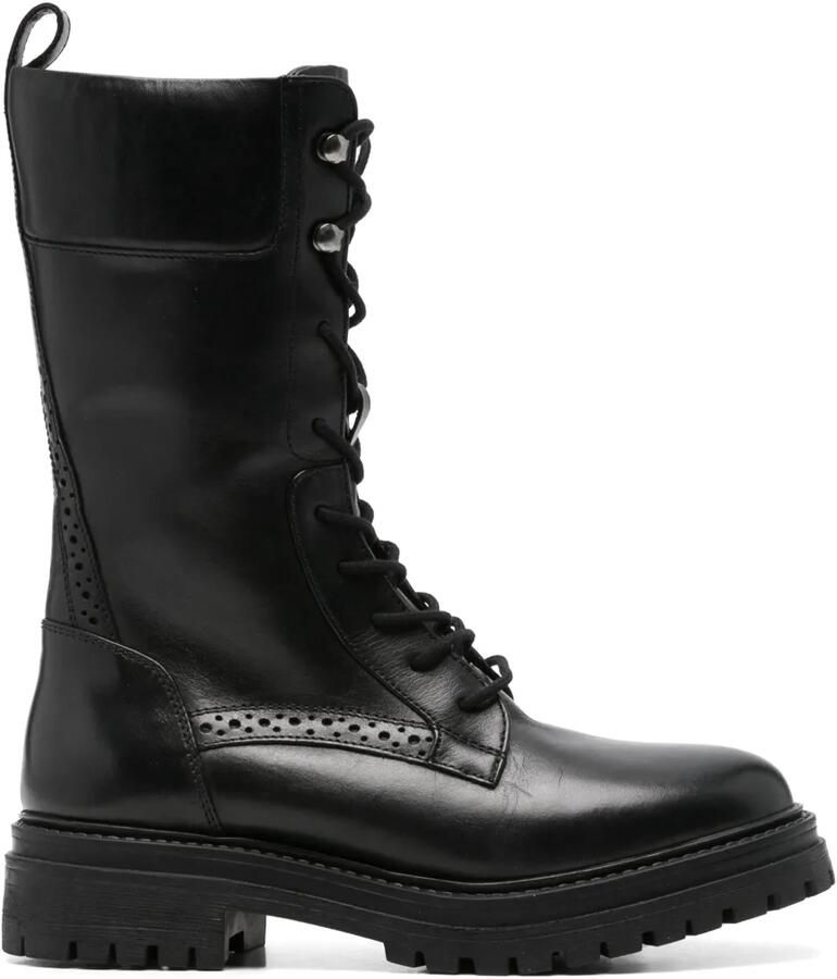Geox 40 mm Iridea combat boots Zwart