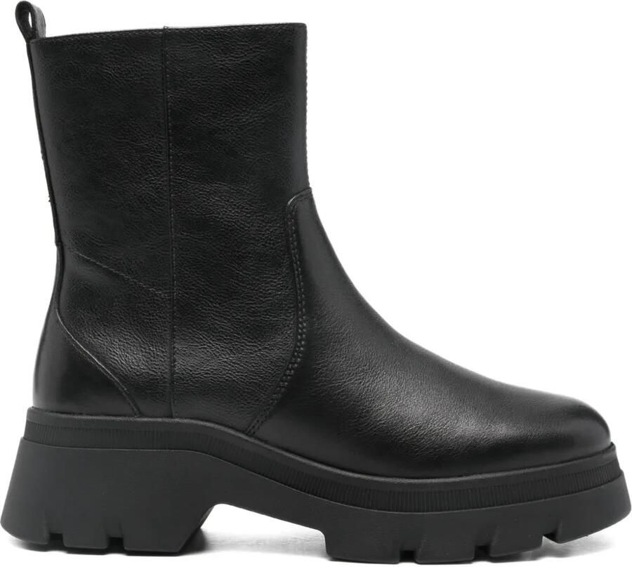 Geox 40 mm Pluette leren laarzen Zwart