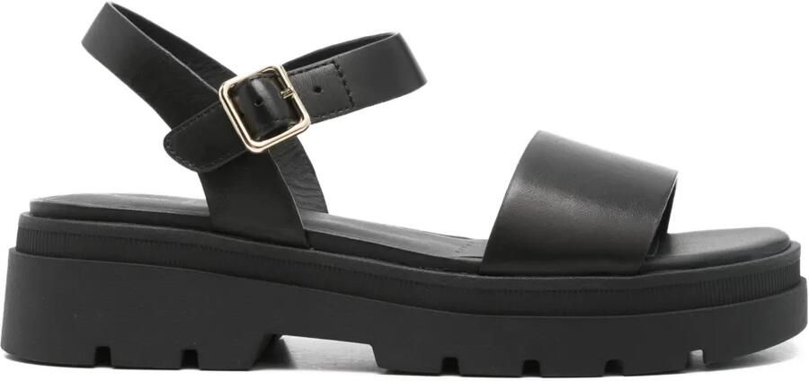Geox 50 mm Adacter S sandalen met enkelbandje en gesp Zwart