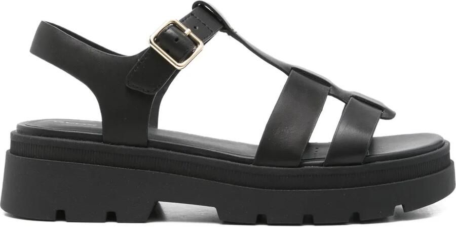 Geox 50 mm Adacter sandalen met plateauzool Zwart