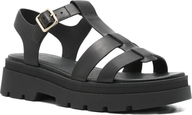 Geox 50 mm Adacter sandalen met plateauzool Zwart - Foto 2