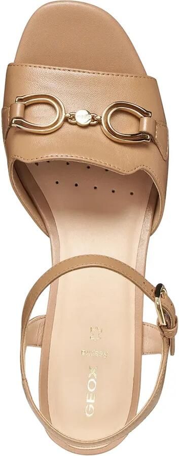 Geox 50 New Eraklia sandalen met horsebit-detail en gespsluiting Beige - Foto 4