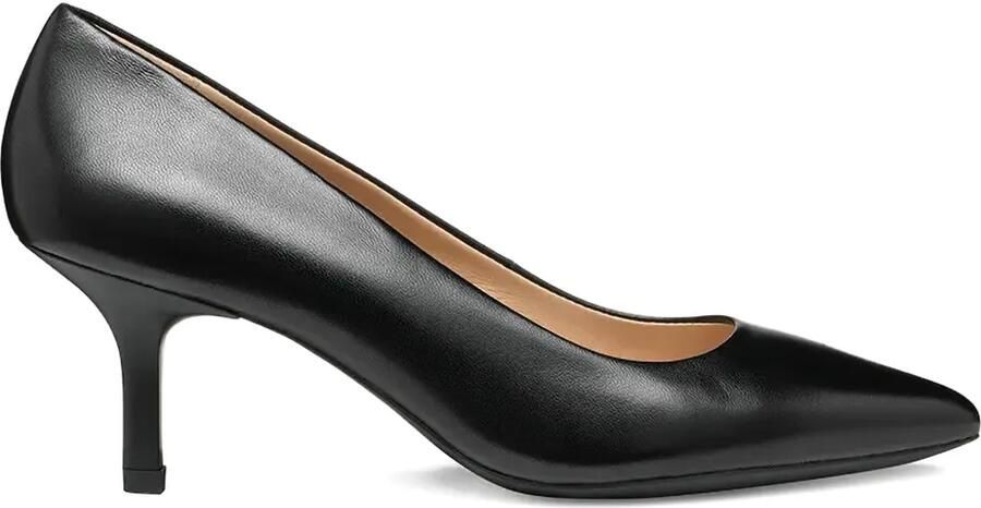 Geox 60mm Kleopy kalfsleren pumps Zwart