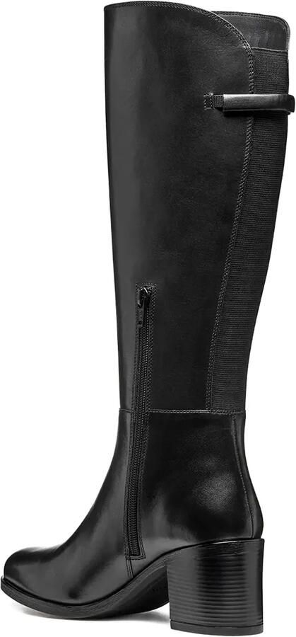 Geox 65 mm New Asheel knielaarzen met blokhak Zwart
