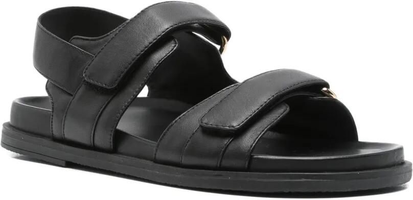 Geox Adelash leren sandalen met dubbele bandjes Zwart - Foto 4