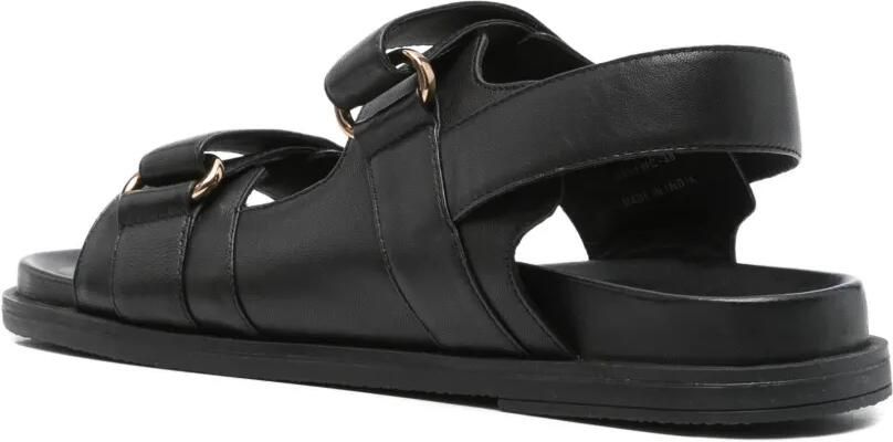 Geox Adelash leren sandalen met dubbele bandjes Zwart - Foto 2