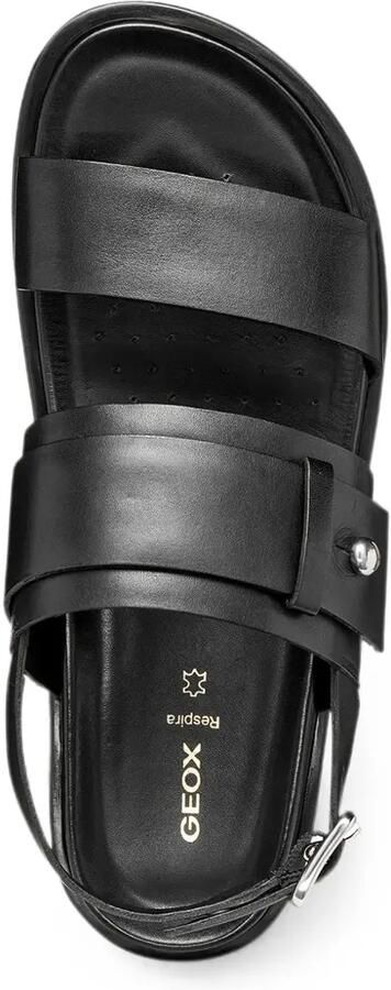 Geox Adelash sandalen met dubbele bandjes en gespsluiting Zwart - Foto 3