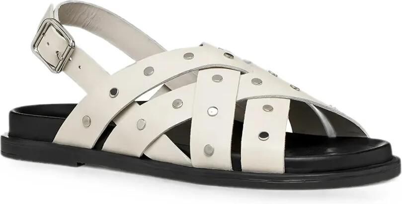 Geox Adelash sandalen met gekruiste bandjes en studs Beige - Foto 4