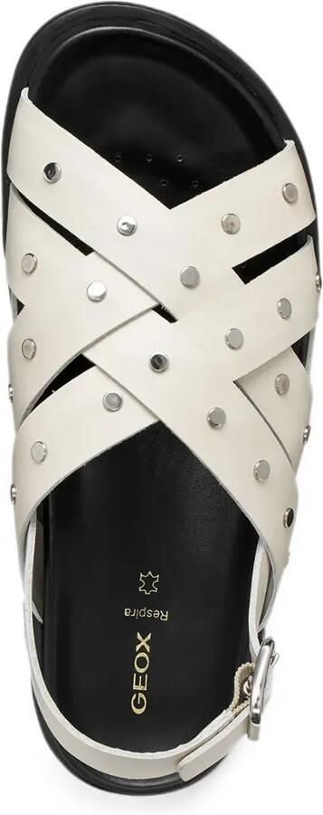 Geox Adelash sandalen met gekruiste bandjes en studs Beige - Foto 5