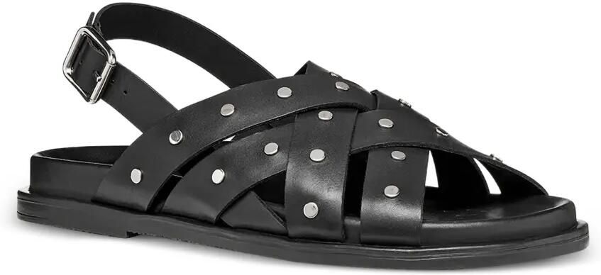 Geox Adelash sandalen met gekruiste bandjes en studs Zwart - Foto 4