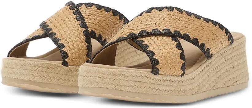 Geox Alemeria sandalen met gekruiste bandjes en plateauzool Beige - Foto 3
