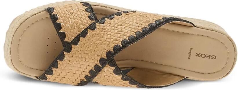 Geox Alemeria sandalen met gekruiste bandjes en plateauzool Beige - Foto 4