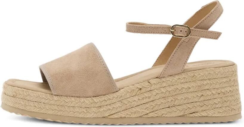 Geox Alemeria suède sandalen met plateauzool Beige