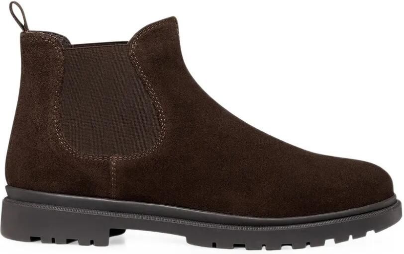 Geox Andalo Chelsea boots met suède afwerking Bruin