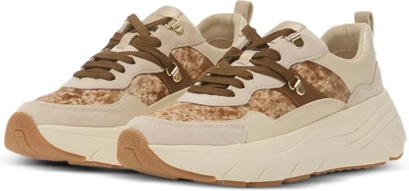 Geox Sneakers met dierenprint Beige - Foto 3