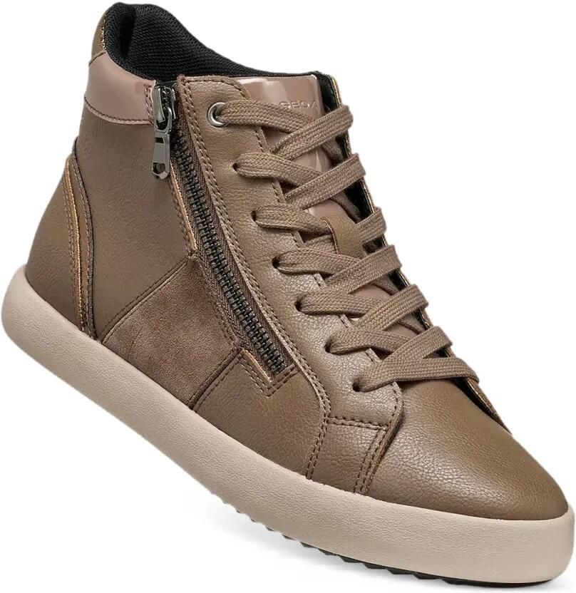 Geox Blomie high-top sneakers met vlakken Bruin - Foto 2