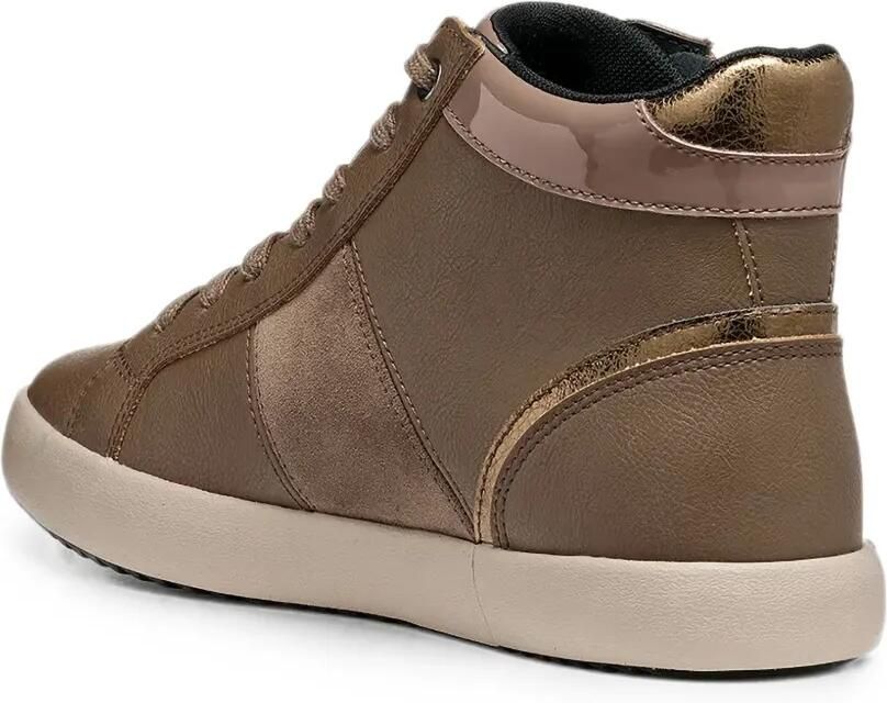 Geox Blomie high-top sneakers met vlakken Bruin - Foto 3