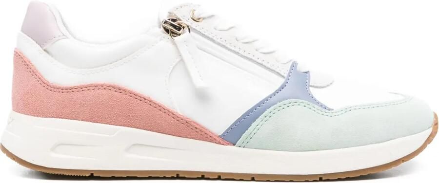Geox Bulmya sneakers met vlakken en rits Wit