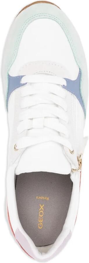 Geox Bulmya sneakers met vlakken en rits Wit - Foto 4
