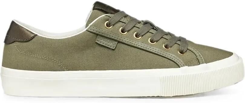 Geox D Emmeleny canvas sneakers Groen