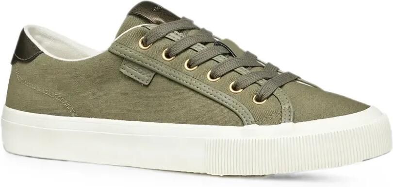 Geox D Emmeleny canvas sneakers Groen - Foto 4