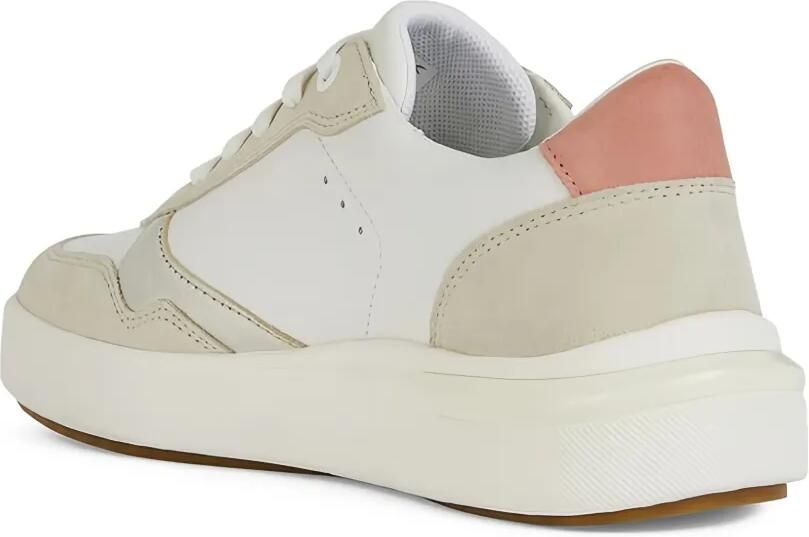 Geox Dalyla leren sneakers met vlakken Wit - Foto 2