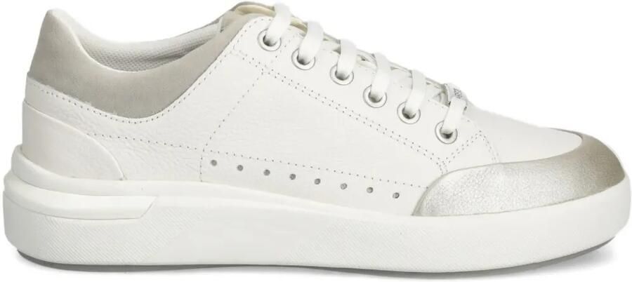 Geox Dayla geperforeerde sneakers met vlakken Wit