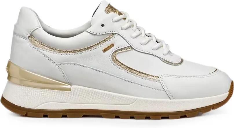 Geox Desya Abx sneakers met metallic afwerking Wit