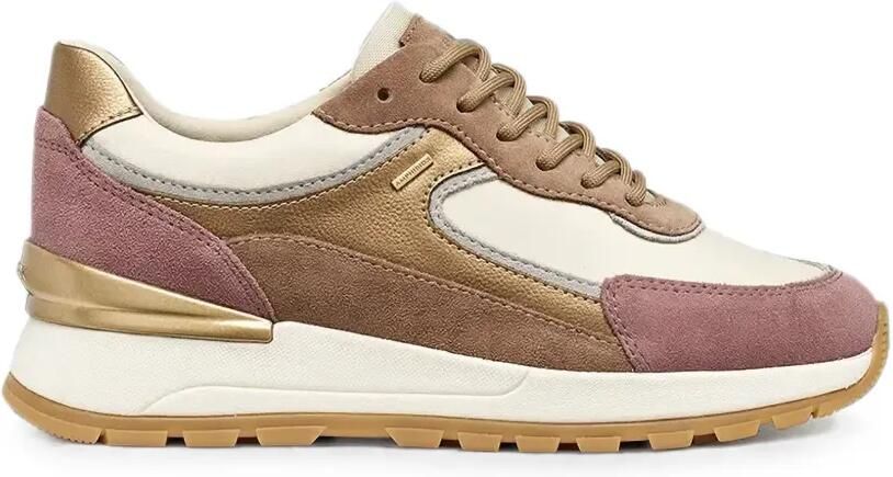Geox Desya Abx sneakers met vlakken Beige