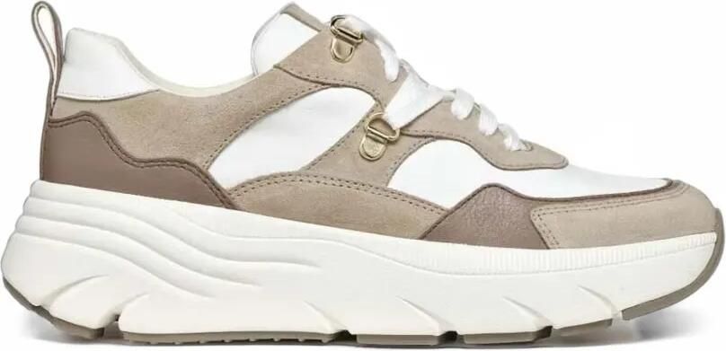 Geox Diamanta panelled chunky-sole sneakers Wit