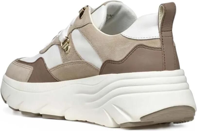 Geox Diamanta panelled chunky-sole sneakers Wit - Foto 2