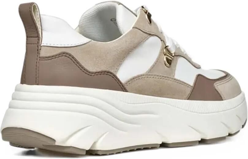 Geox Diamanta panelled chunky-sole sneakers Wit - Foto 3