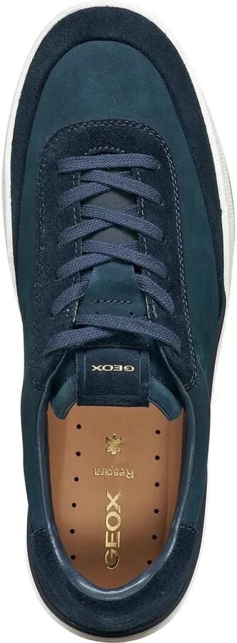 Geox Dynamia suède sneakers met vlakken Blauw - Foto 3