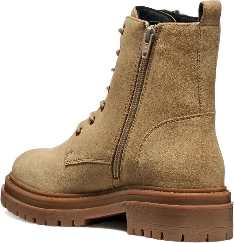 Geox Enkellaarzen met rits Beige - Foto 3