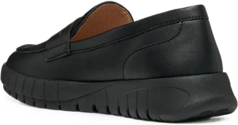 Geox Flextride kalfsleren loafers met vlak Zwart - Foto 3