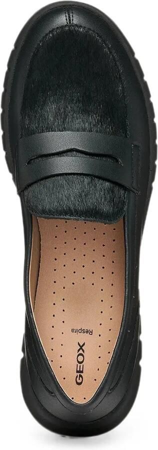 Geox Flextride kalfsleren loafers met vlak Zwart - Foto 5