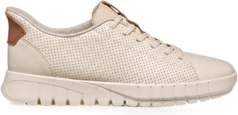 Geox Flextride Plus slip-on sneakers met geperforeerde details Beige
