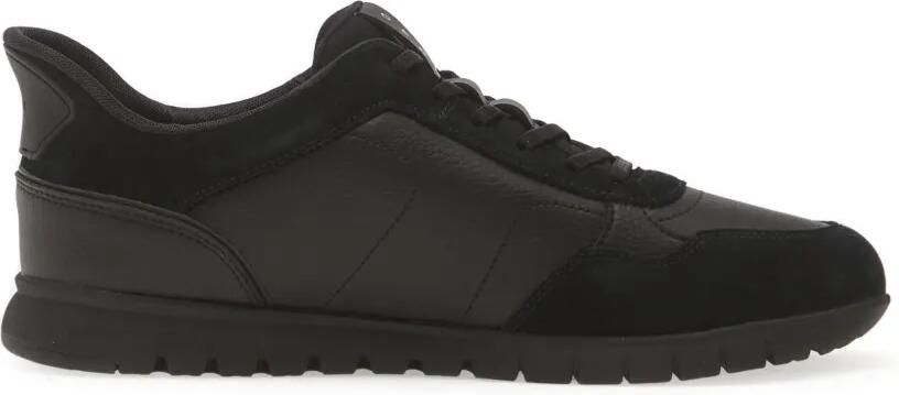 Geox Flextridezero leren sneakers met vlakken Zwart