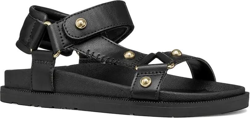 Geox Foammentera sandalen met klittenband en studs Zwart - Foto 5