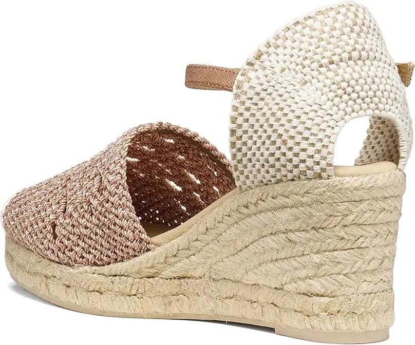 Geox Gelsa Low espadrilles met sleehak Beige - Foto 3
