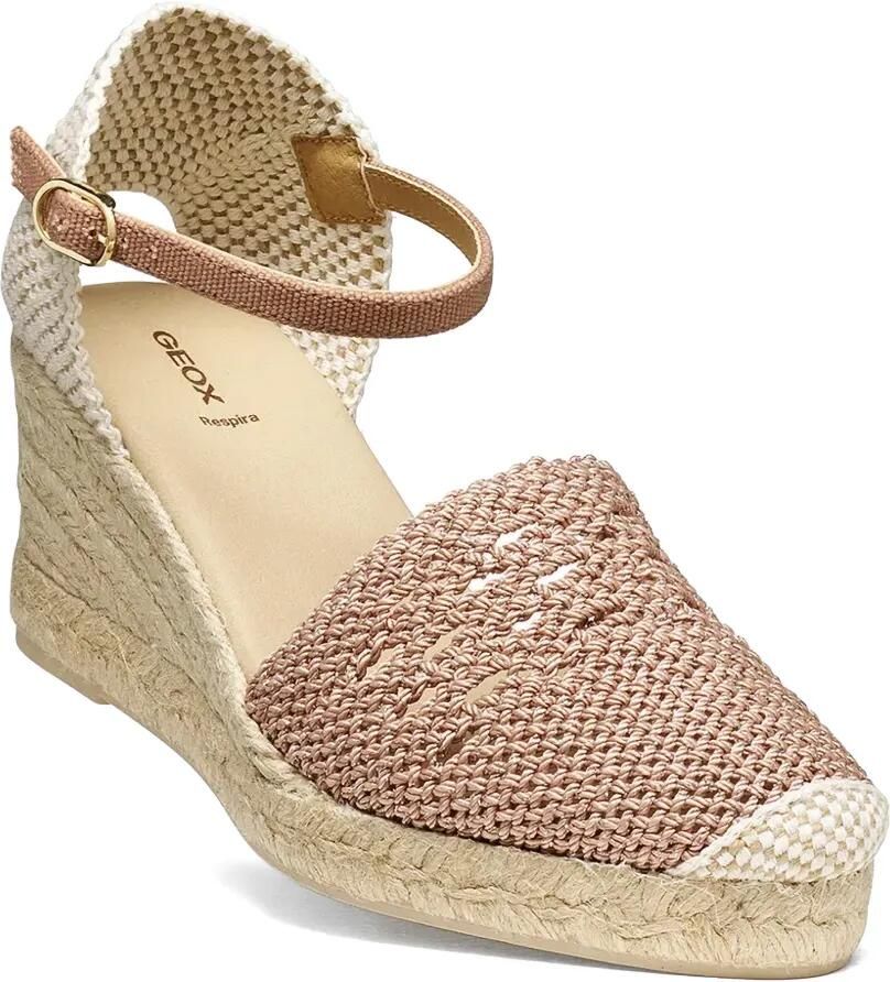 Geox Gelsa Low espadrilles met sleehak Beige - Foto 2