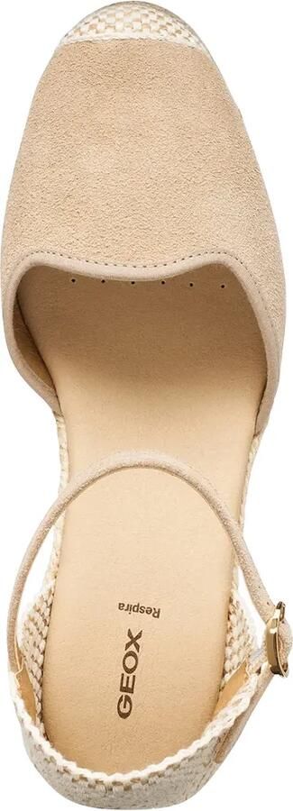 Geox Gelsa Low espadrilles met sleehak Beige - Foto 5