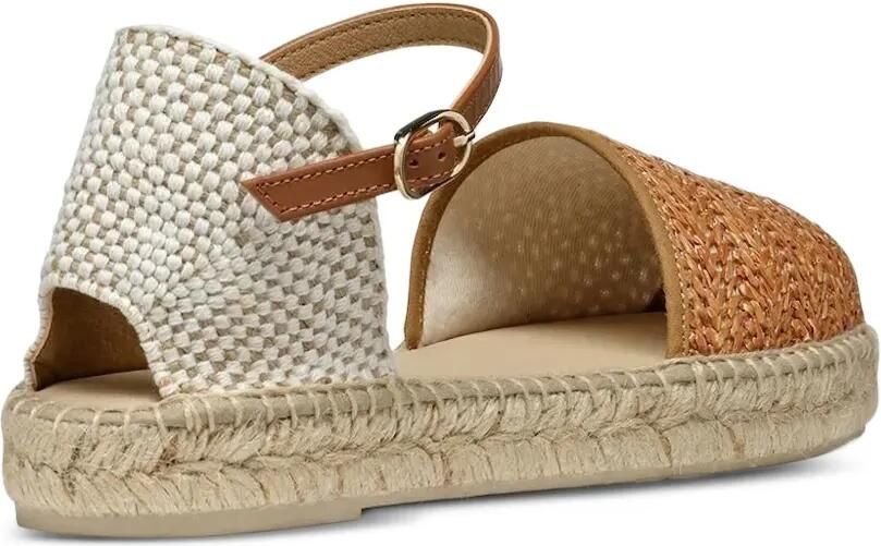 Geox Geweven espadrilles met enkelbandje Bruin - Foto 2