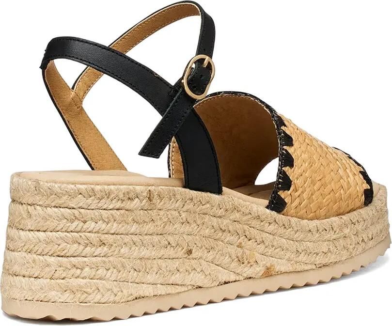 Geox Geweven espadrilles met plateauzool Beige - Foto 2