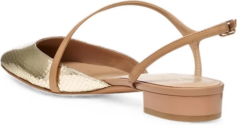 Geox Giselda slingback schoenen met slangenleer-effect Goud - Foto 2
