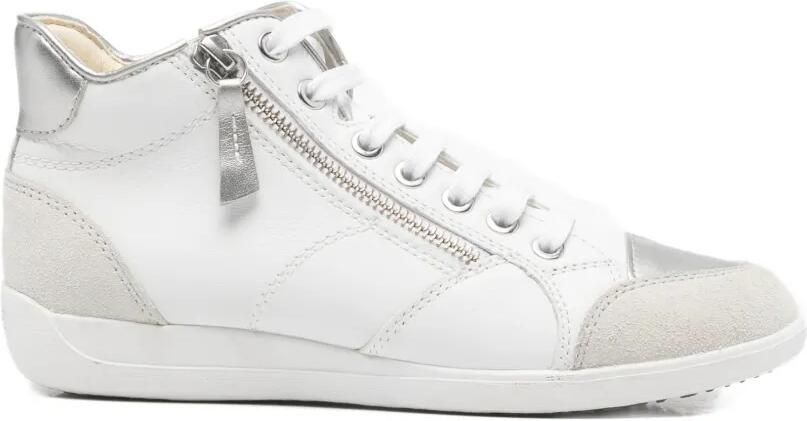 Geox High-top sneakers met rits Wit