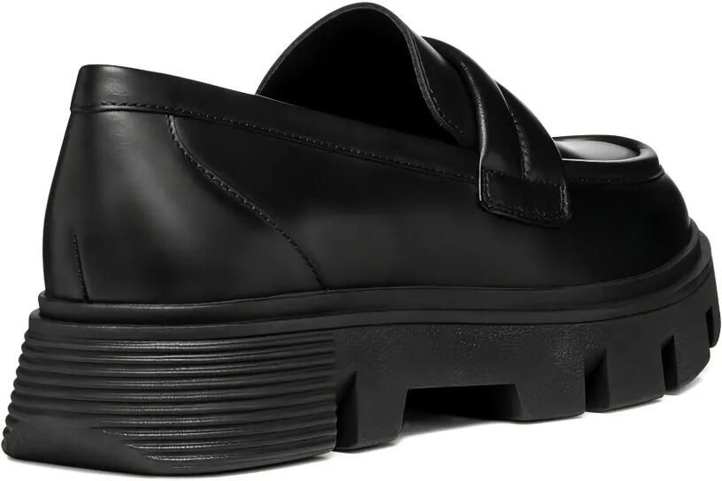 Geox Hilde loafers met plateauzool en penny band Zwart - Foto 2